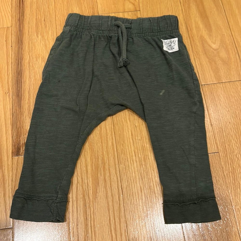 H&M Baby Boy Harlem Pants Olive Green 9-12 mo